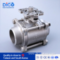 High Platform Butt weld 3pc ball valve